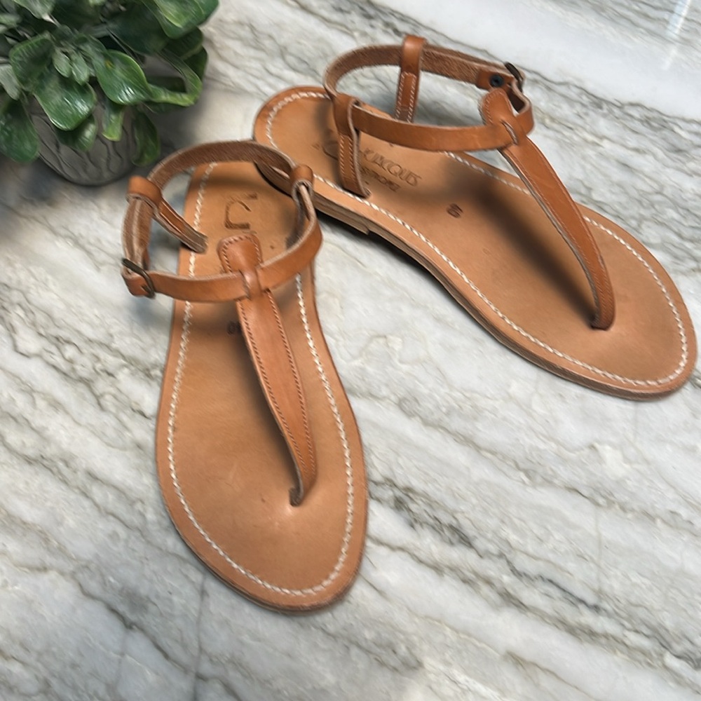 K Jacques St. Tropez women’s 40 Brown Leather Sandals France
